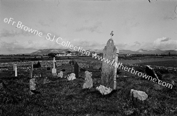 KILMUIRE CHURCH MOURNE MOUNTAINS FROM KILMUIRE (ORD)